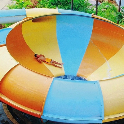 Air Playground Peralatan Fiberglass air Slides, Super Bowl air Slide