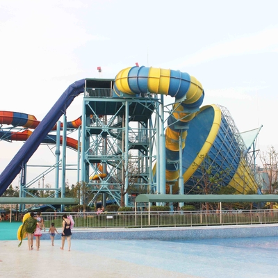Big Tornado Fiberglass Water Slide Untuk Hiburan Petualangan Waterpark Peralatan untuk Water Park