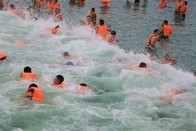 Terbesar luar ruangan Water Park Wave Pool Konstruksi Listrik Kuat untuk Outdoor Aqua Park