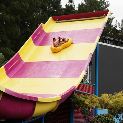 Kustom Big Water Slide, Taman Hiburan Boomerang Aqua Slide Untuk 2 Orang di Water Park