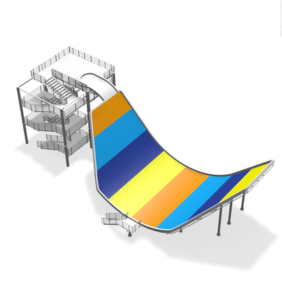 Hot menjual Fiberglass Water Slides grosir Water Park Peralatan di Cina