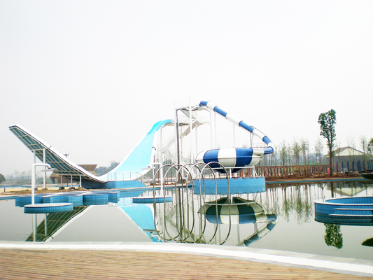 Hot menjual Fiberglass Water Slides grosir Water Park Peralatan di Cina