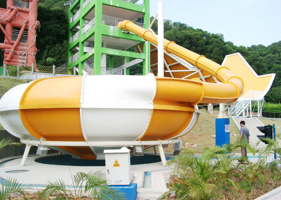 Kustom Water Slides Ruang Bowl Water Slide Slide Fiberglass Air untuk Water Park