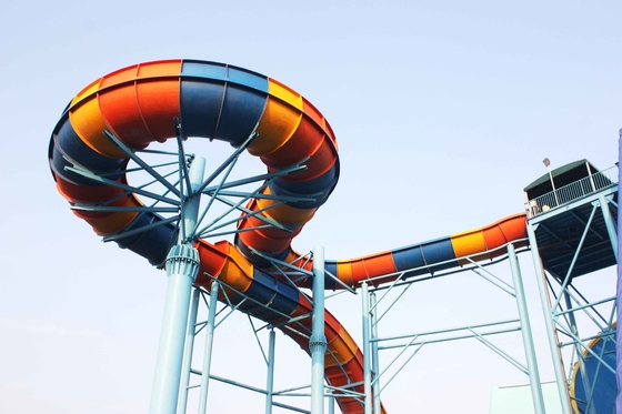 baja karbon galvanis Aqua slide untuk proyek waterpark, air slide pool