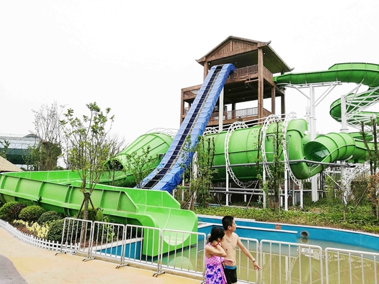 Commercial Anaconda Fiberglass Water Slides Untuk Petualangan Taman Waterpark