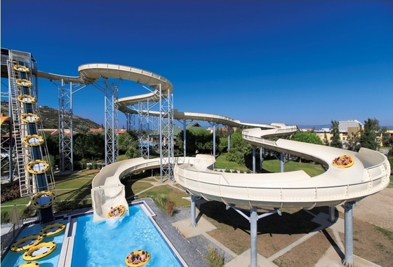 Durable Slide Fiberglass Air Untuk Keluarga Interacetive Air Fun In Aqua Park