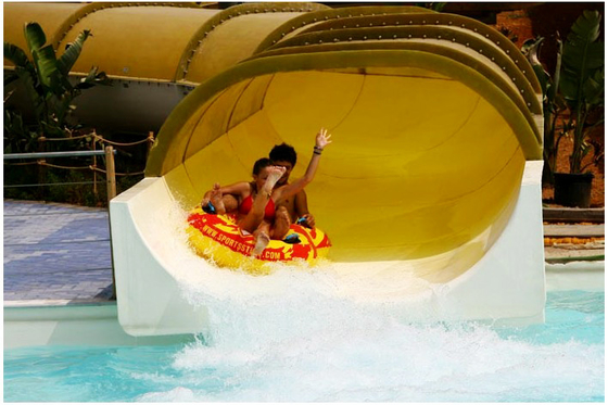Galvanis Carbon Steel Kustom Water Slides FPR Water Park Slides Air Besar
