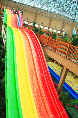 Bermain Peralatan Fiberglass Produk Dengan Stainless Steel Slides HT-06