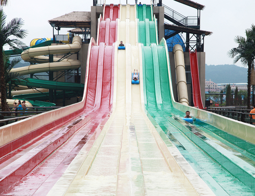 Rainbow Kustom Water Slides dari Waterpark untuk Keluarga Air Permainan