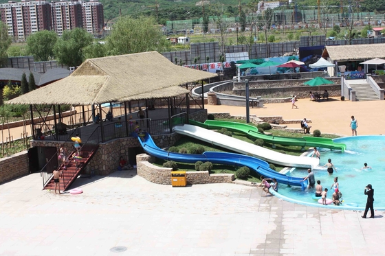 Disesuaikan Anak Water Slide Amusement Park Game Dengan Dukungan baja galvanis