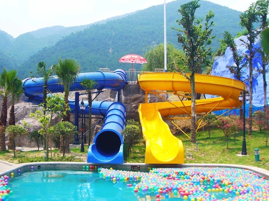 Disesuaikan Anak Water Slide Amusement Park Game Dengan Dukungan baja galvanis