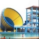 Lucu Raksasa Fiberglass Water Slides, Super Tornado Air Slide 720rider / H capicity