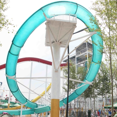 ExcitingSlide Aqua Park Fiberglass Water Slide, Landasan Tinggi 16m