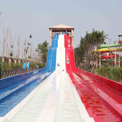 Stainless Steel Slide Air Fiberglass Dengan Rainbow Warna Untuk Anak-Anak / Dewasa di Water Park