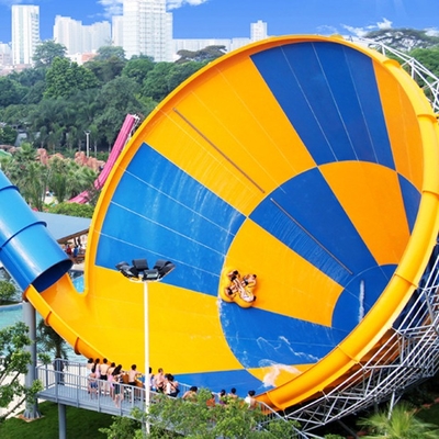Lucu Raksasa Fiberglass Water Slides, Super Tornado Air Slide 720rider / H capicity