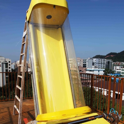 Disesuaikan Aqua Park Fiberglass Water Slides, Platform Tinggi 16m Untuk Dewasa