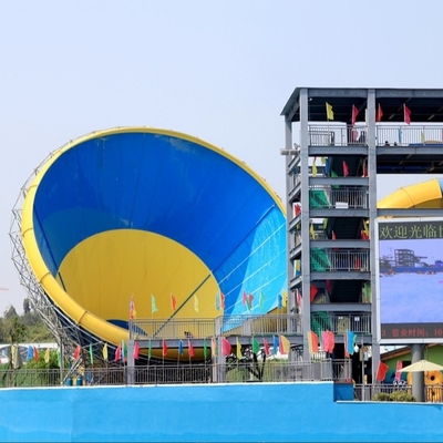 Kualitas tinggi warna-warni Slide Super Air dengan ruang Lubang Panjang Slide untuk taman hiburan