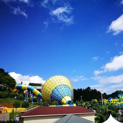 Fiberglass Super Tornado Water Slide 14.6m Platform Tinggi Pemeliharaan Mudah untuk Hiburan Keluarga