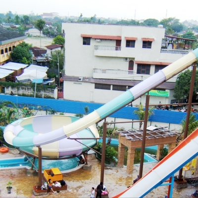 Customized Exciting Aqua Park Slides Water Fiberglass / Body Slide untuk Fun Air