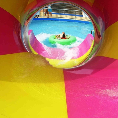 Super Tornado Fiberglass Water Slides 14.6m Platform Tinggi untuk Taman Air Bertema