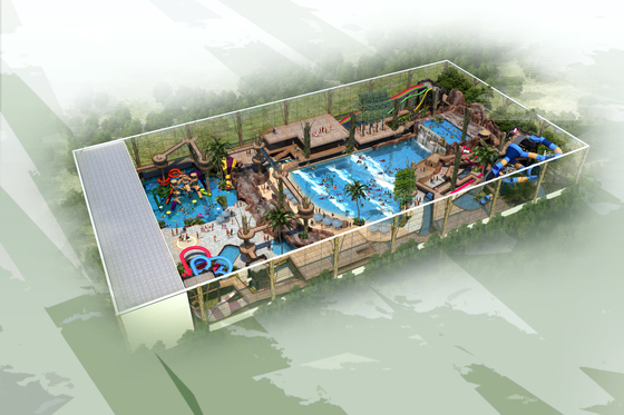 Desain Konseptual Taman Air / Taman Air Disesuaikan / Taman Air Profesional Membangun Tim