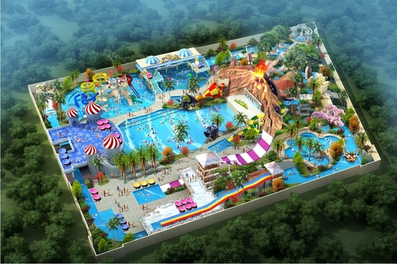 Aman Disesuaikan Tema Desain Konseptual Water Park Untuk Amusement Park