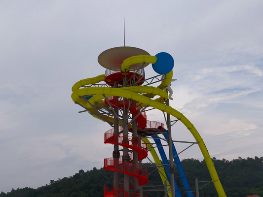 Extraterrestrial Fiberglass Water Slide / Park Open Spiral Water Slide Slide New Style Air