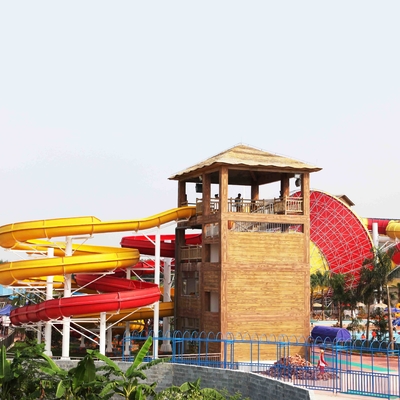 Baja karbon galvanis Custom Water Slides Untuk Taman Air Luar Angkasa Raksasa