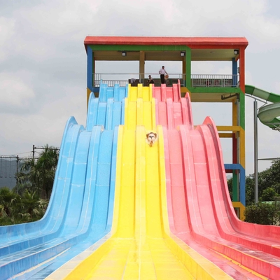 Theme Park Custom Highspeed Water Slides untuk Dewasa, Seluncuran Air Berwarna untuk Taman Aqua raksasa