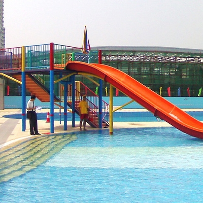 anak-anak fiberglass perumahan pool slide untuk bermain air / anak-anak air slide
