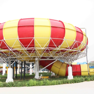 Fiberglass berwarna kustom air slide, dewasa air geser panjang