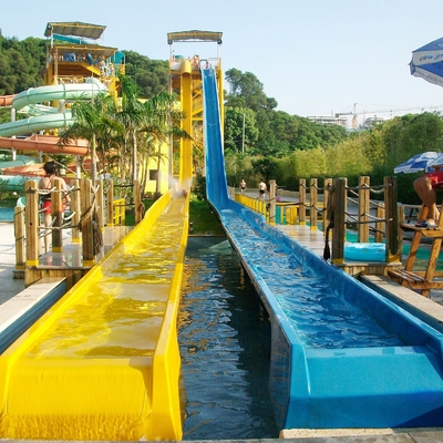 Luar ruangan Amusement Park Fiber Glass Jatuh Bebas Peralatan Water Slide untuk Outdor Water Park