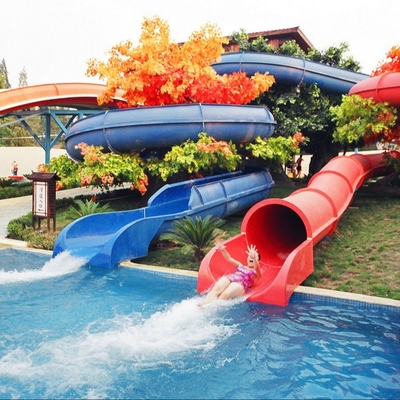 Populer Ganda Tracks Buka Tutup Style FRP Tubuh Kustom Water Slides