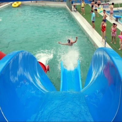 Indoor / Outdoor Fiberglass air slide permainan untuk anak-anak / Resort liburan keluarga