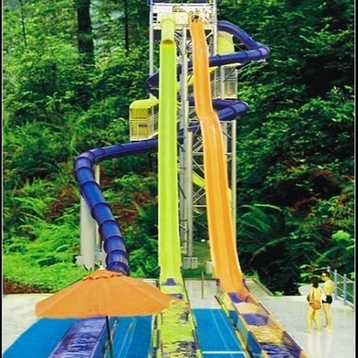 OEM variabel kecepatan ras Slide, jatuh bebas Slide, anak-anak / orang dewasa Fiberglass air slide