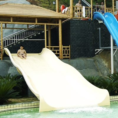 Fiberglass Kids&#39; Water Slides, Outdoor Pool Water Slide Untuk Anak Dengan Tinggi Keamanan