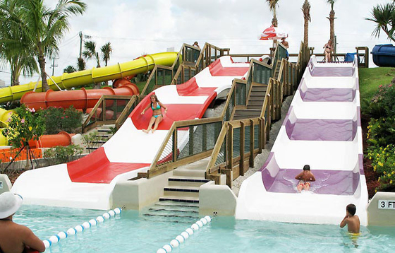 Fiberglass Kids&#39; Water Slides, Commercial Water Slides untuk Resort Water Pool / Anak Water Park