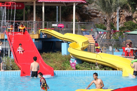 Customiazed Slide Kids Fun Air untuk Water Park / Fiberglass Water Park Equipment