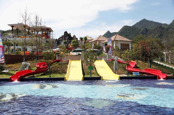 Customiazed Slide Kids Fun Air untuk Water Park / Fiberglass Water Park Equipment