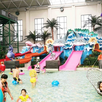 Taman air peralatan Kids' seluncuran air disesuaikan untuk anak-anak