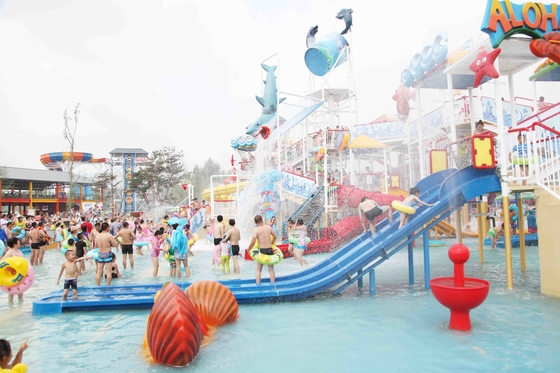 Musim panas luar ruangan Fiberglass Aqua Rumah / Water Park Objek untuk Theme Park