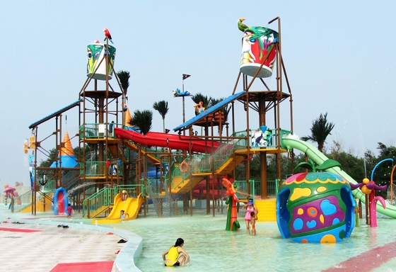 Mengambang Air Playground Equipment Tema besar Hotel Outdoor Water Park