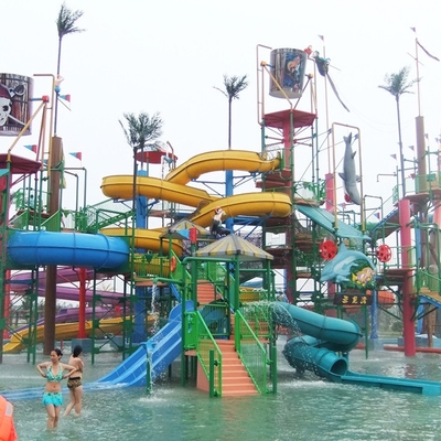 Besar air rumah, peralatan bermain Aqua, baja Aquatic bermain struktur