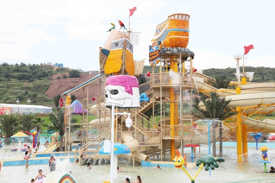 Mengambang Water House Large Aqua Playground Theme Hotel terbuka Water Park Fiberglass Peralatan