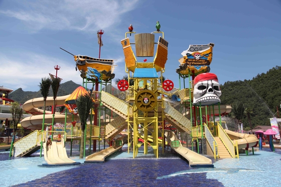 Lucu Aqua Playground Fun Water Slide Kombinasi Dengan Terbesar Air Slide Untuk Keluarga