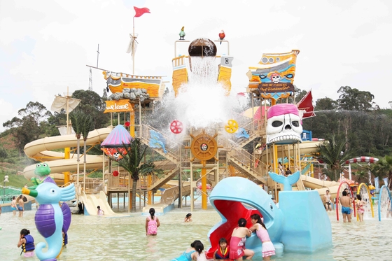 Rumah Air Raksasa yang Disesuaikan Alat Taman Hiburan Taman Olah Raga Aqua Sports Water Park