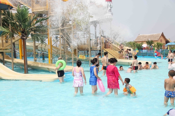 Taman Air Anak yang Disesuaikan Semprotan Air Fiberglass Dimasukkan untuk Taman Air