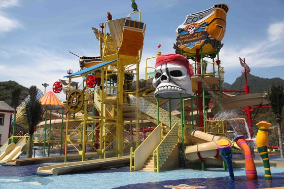 Big Water House Aqua Playground Equipment Baja Aquatic Mainkan Struktur