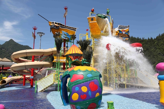 Big Water House Aqua Playground Equipment Baja Aquatic Mainkan Struktur