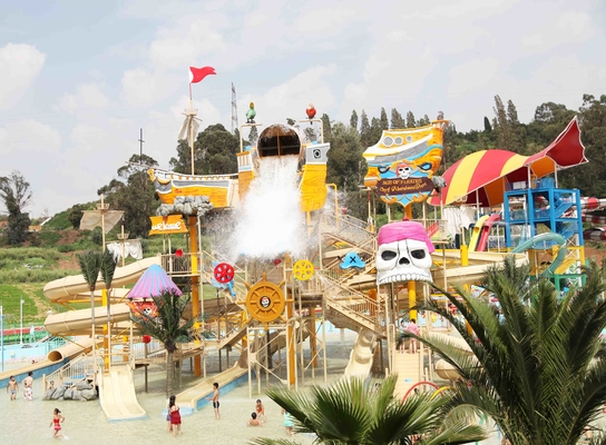 Peralatan Playground Raksasa untuk Taman Hiburan Taman Konversi Customized Water Slide